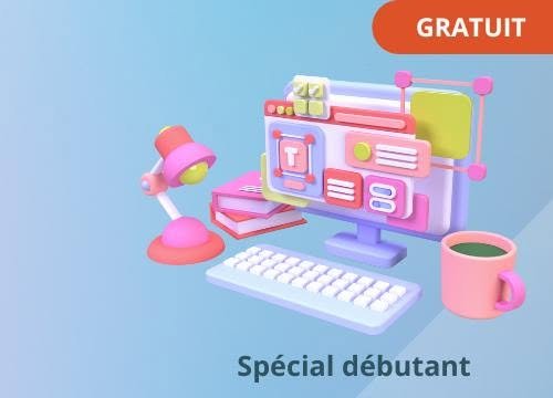 Visuel coloré spécial débutant et gratuit